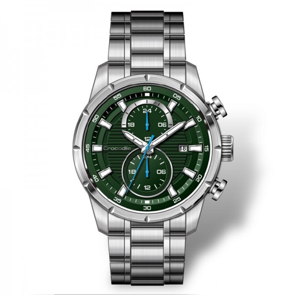 Crocodile CM-005A11D Silver Green